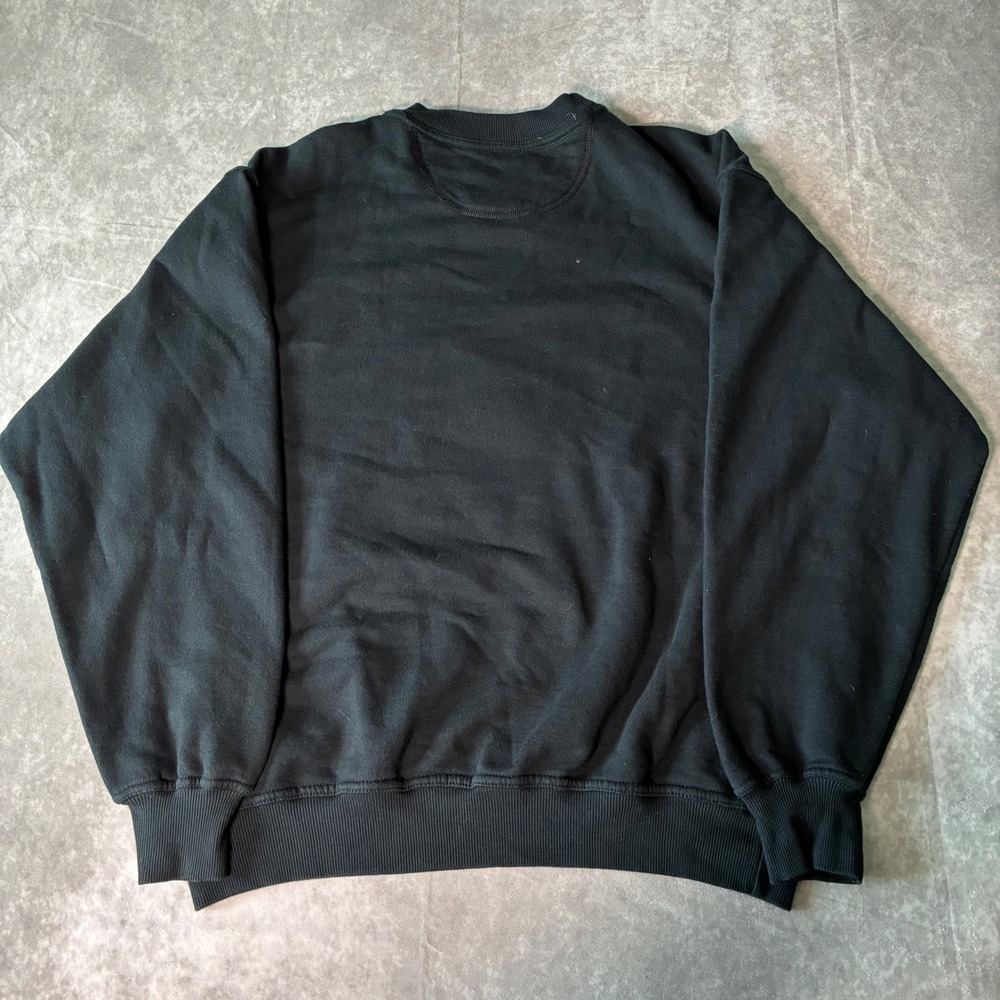 Vintage 90s Russell Athletic Eagle Embroidered Sweatshirt Black Men's L - Picture 3 of 7